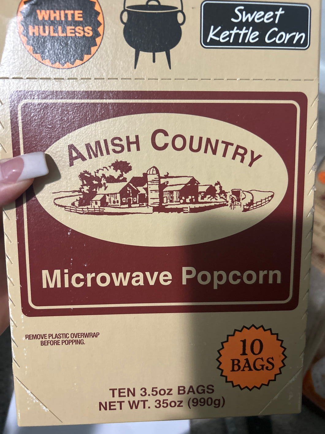 Amish Country kettle corn microwave popcorn