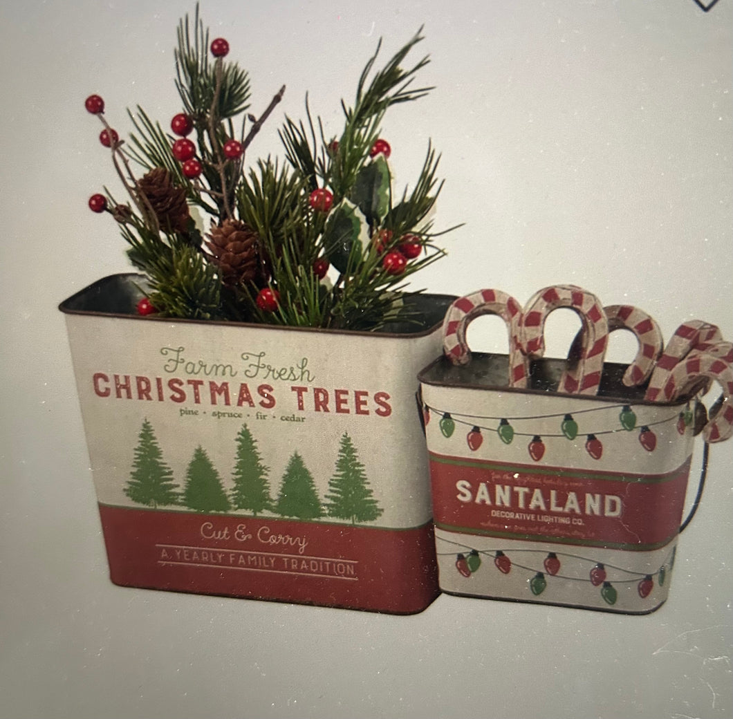 Santa land bucket set