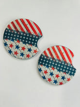 Load image into Gallery viewer, Americana 2ps neoprene car coasters
