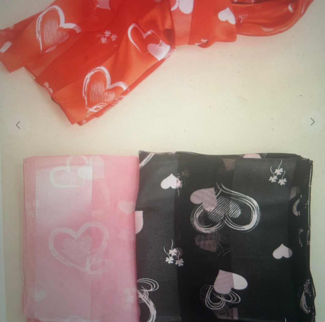 Valentine scarfs