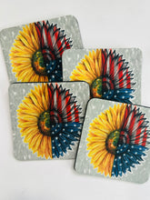 Load image into Gallery viewer, Americana 4pcs neoprene coaster set
