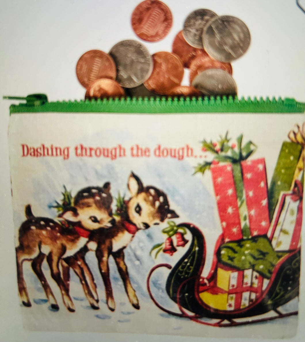 Christmas zipper wallet Dasher