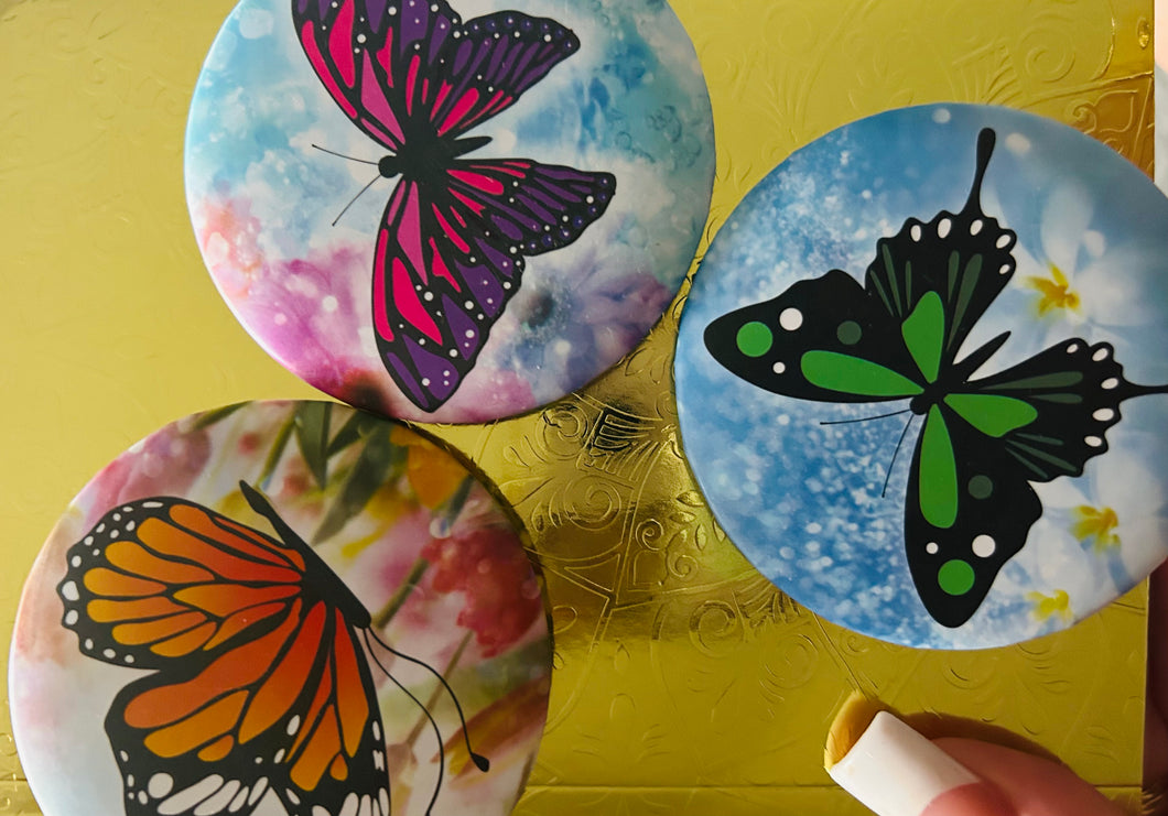 Round Butterfly Mirrors