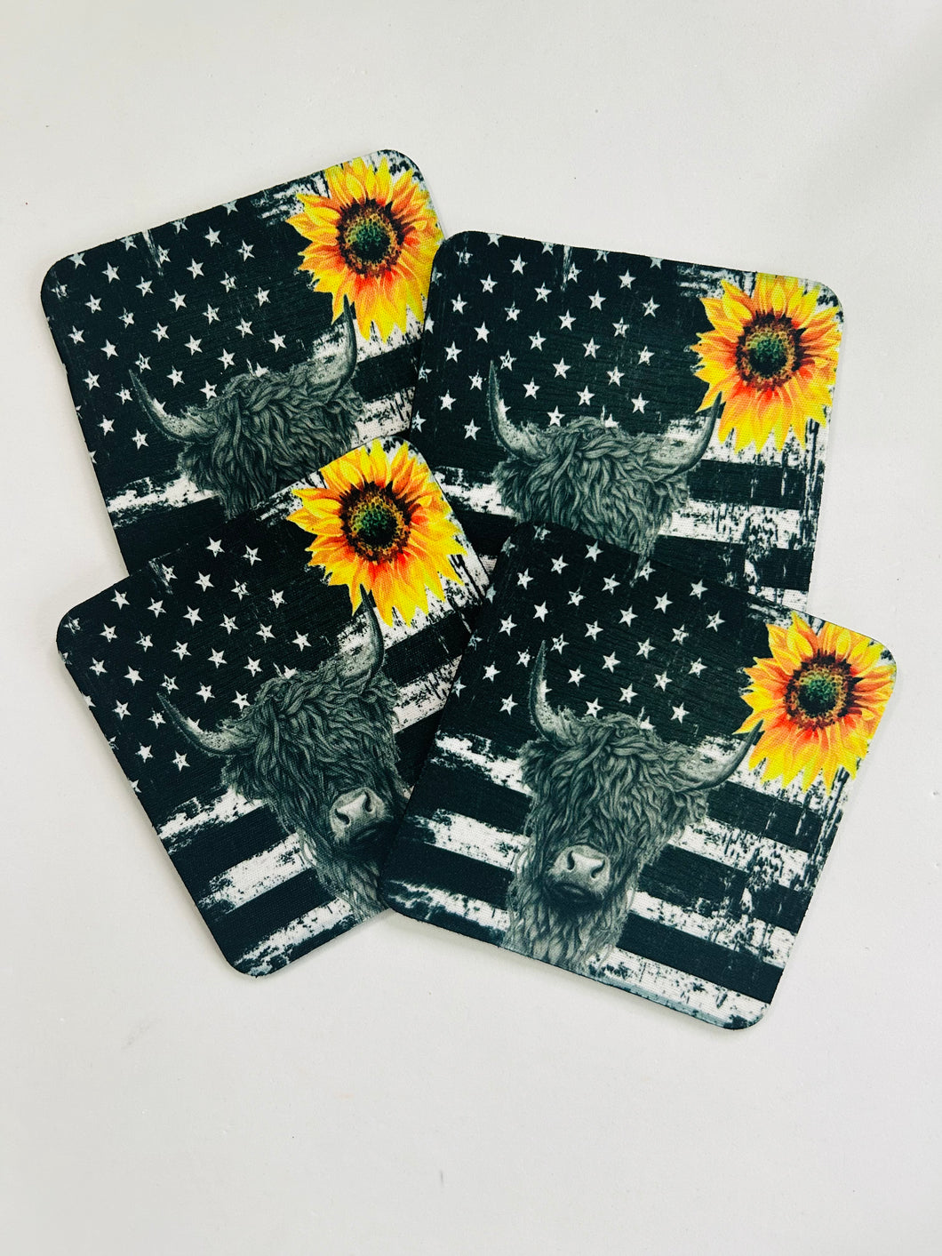 Americana 4pcs neoprene coaster set