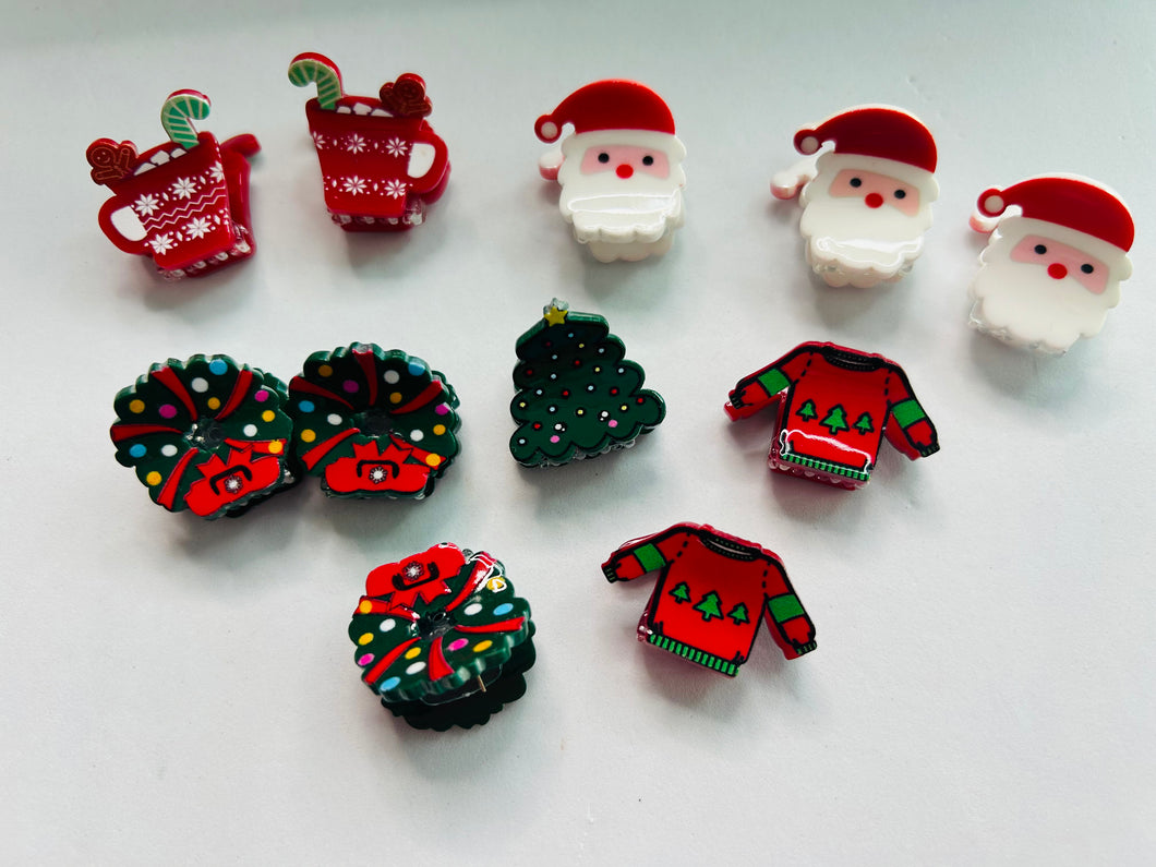 Christmas small hair clips