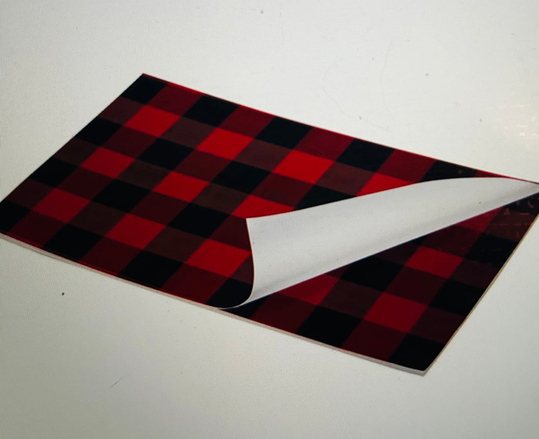 Paper placemat / Red Check