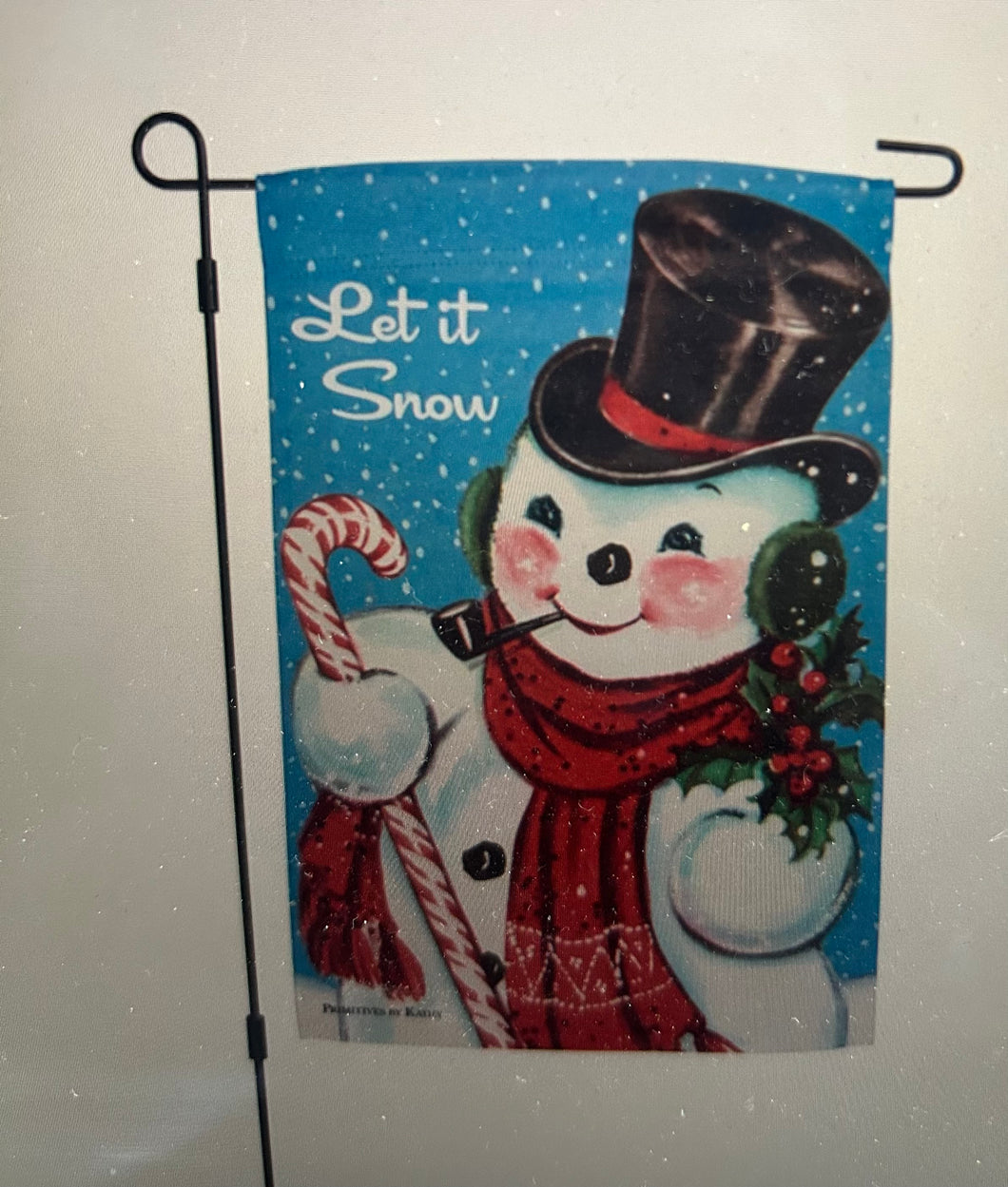 Let It Snow garden flag