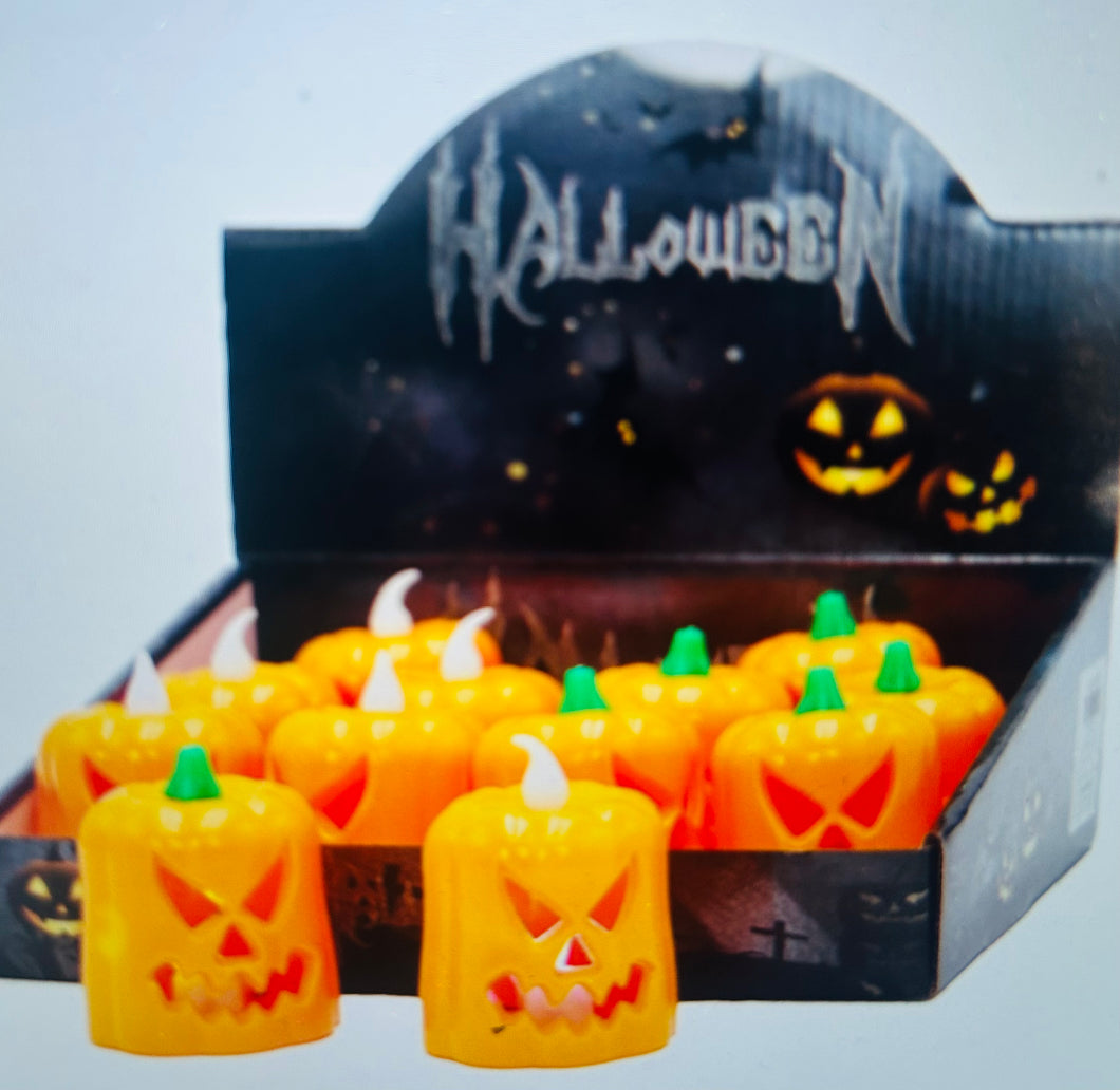 Halloween pumpkin led tea light
