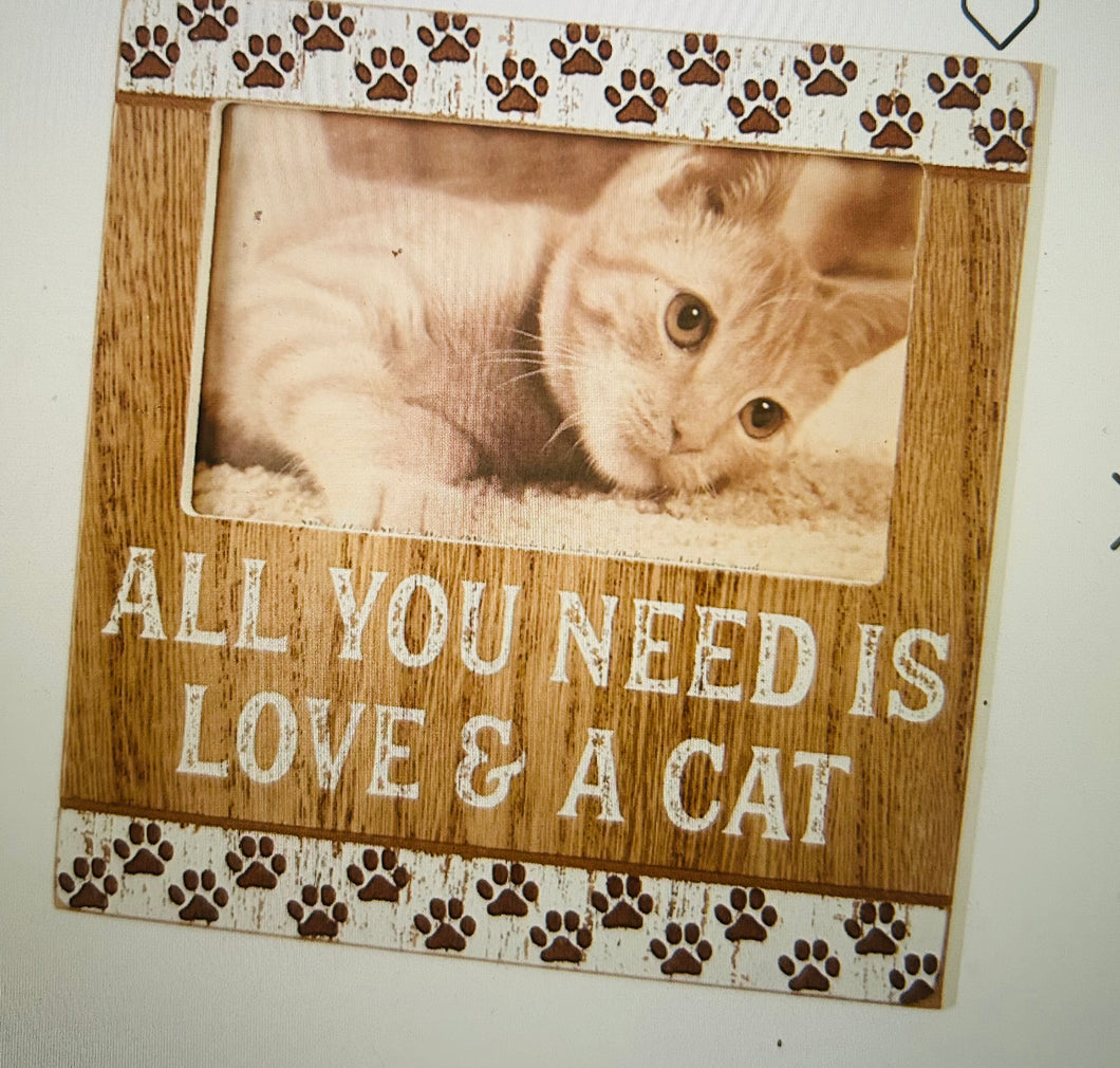 Photo Frame- Love & Cats