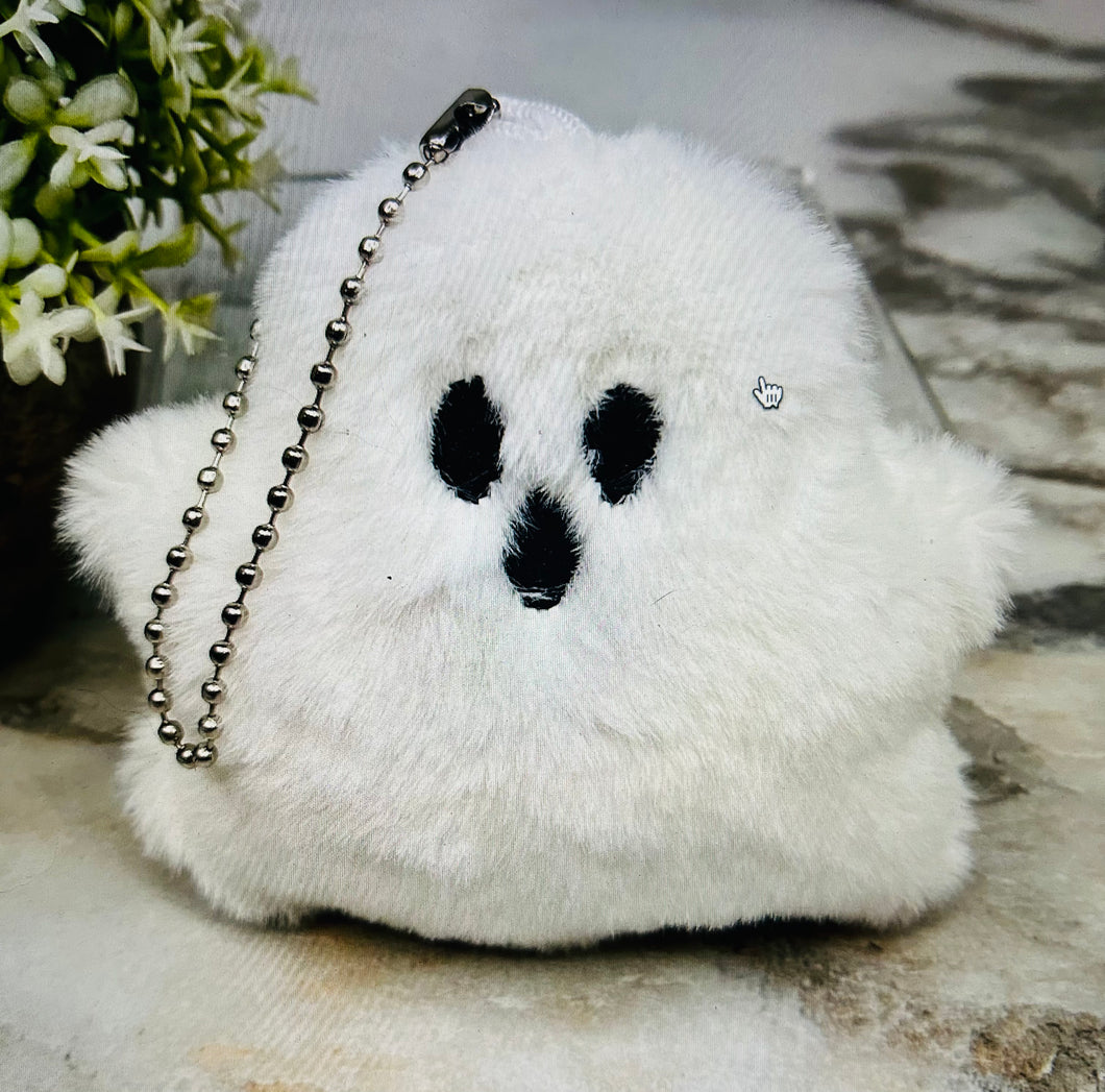 Halloween Plush Ghost- keychain