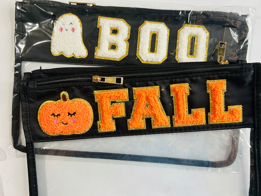 Halloween clear zipper pouch