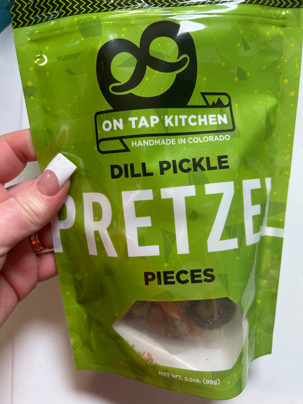 On Tap Dill pickle pretzels