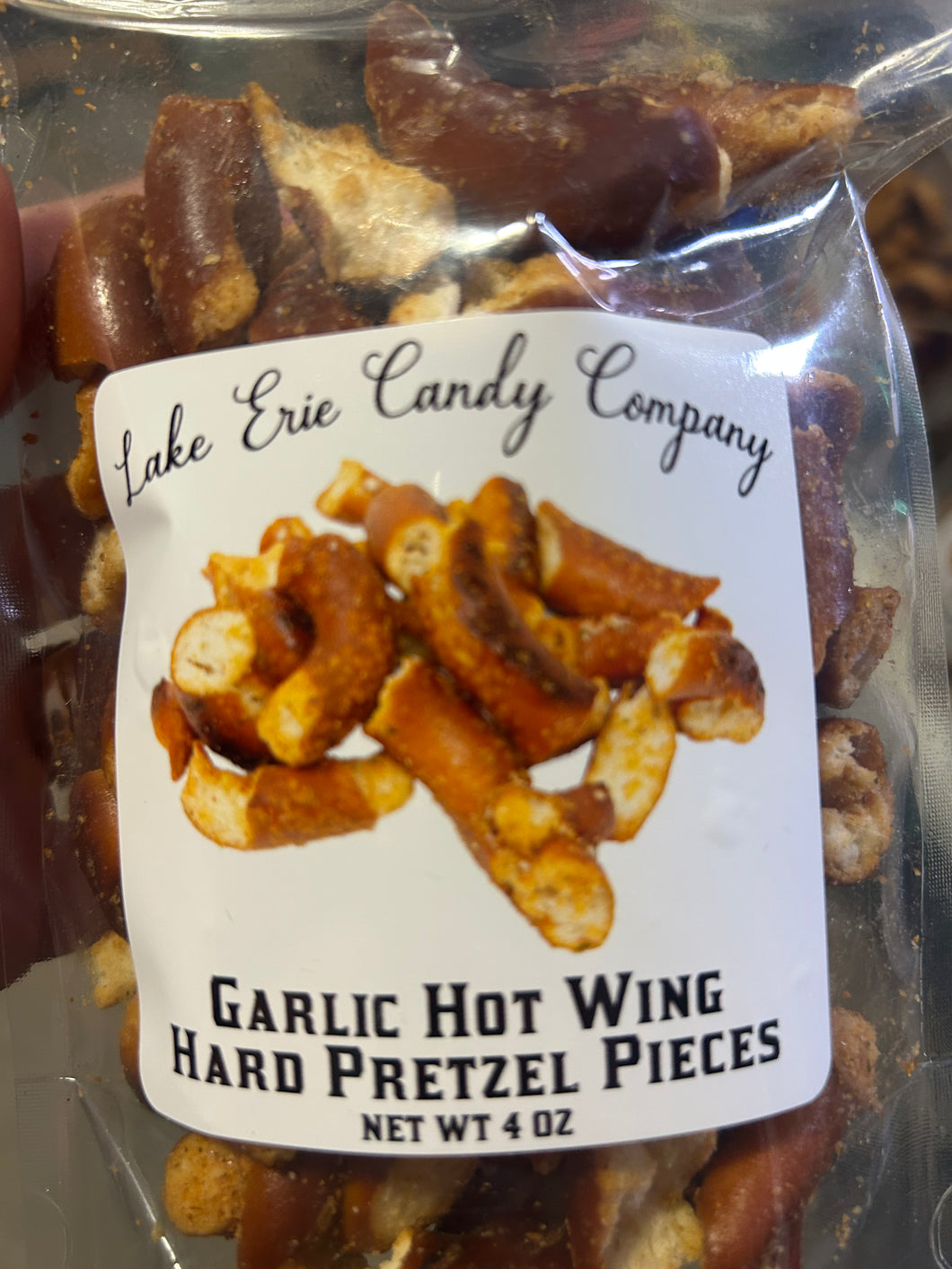 Lake Erie Garlic Hot Wing pretzels