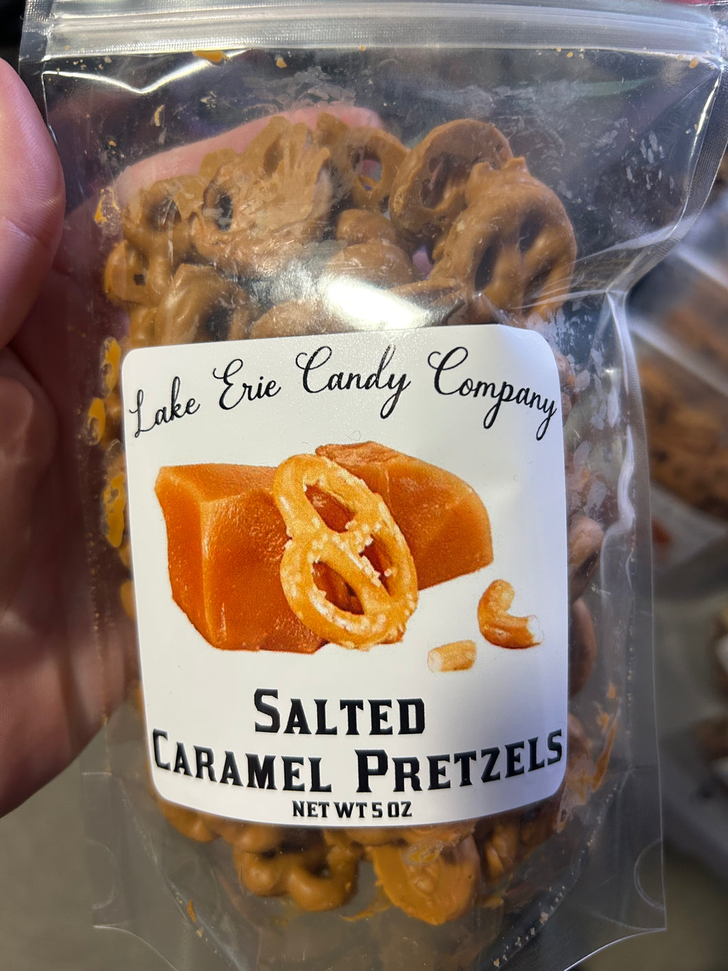 Lake Erie Salted caramel pretzels