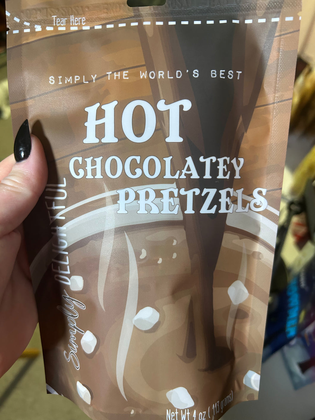 Simply Delightful hot chocolate pretzels