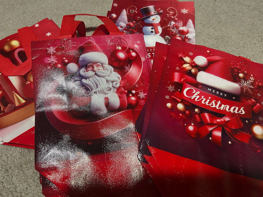 Red Reusable gift bags