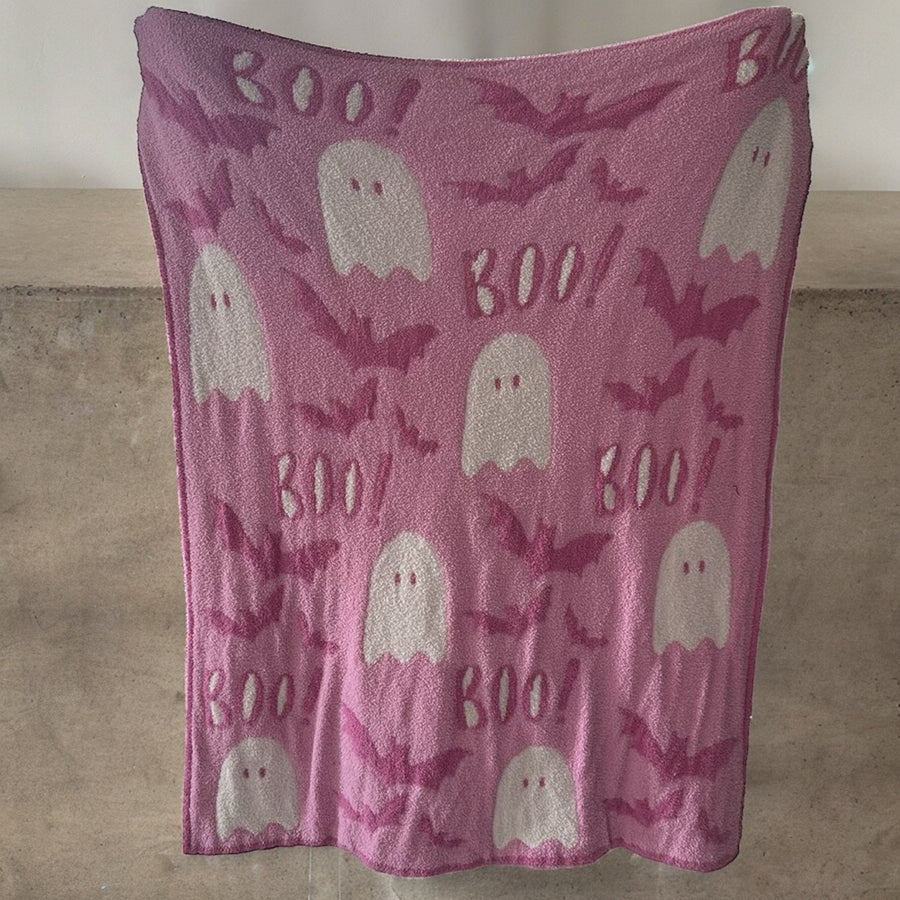 Pink Ghost/Bats Blanket