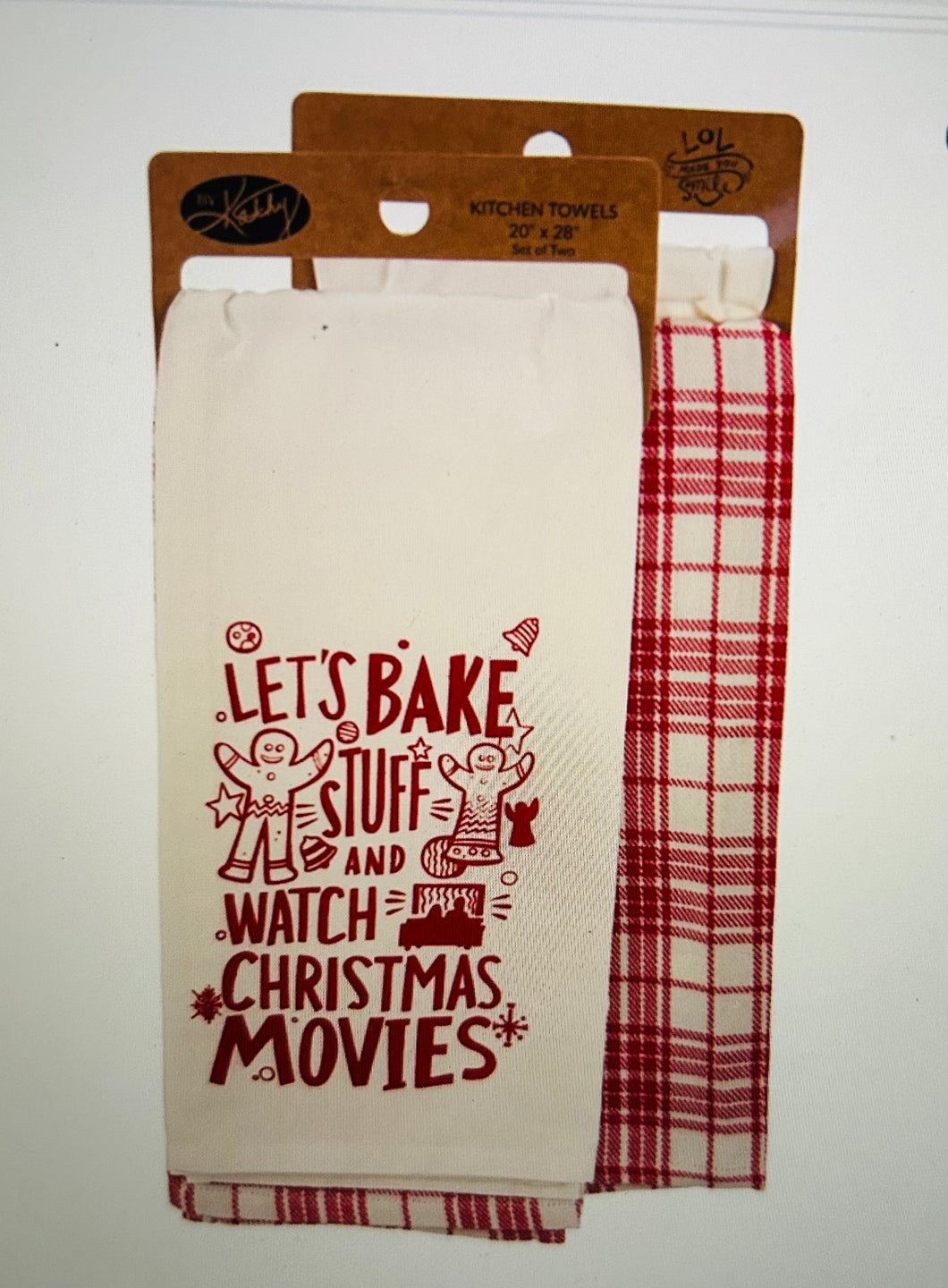 Kitchen Towel Set- Let’s Bake & Watch Movies