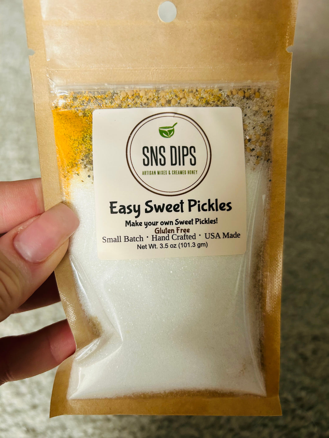 SnS dips- Easy Sweet Pickles