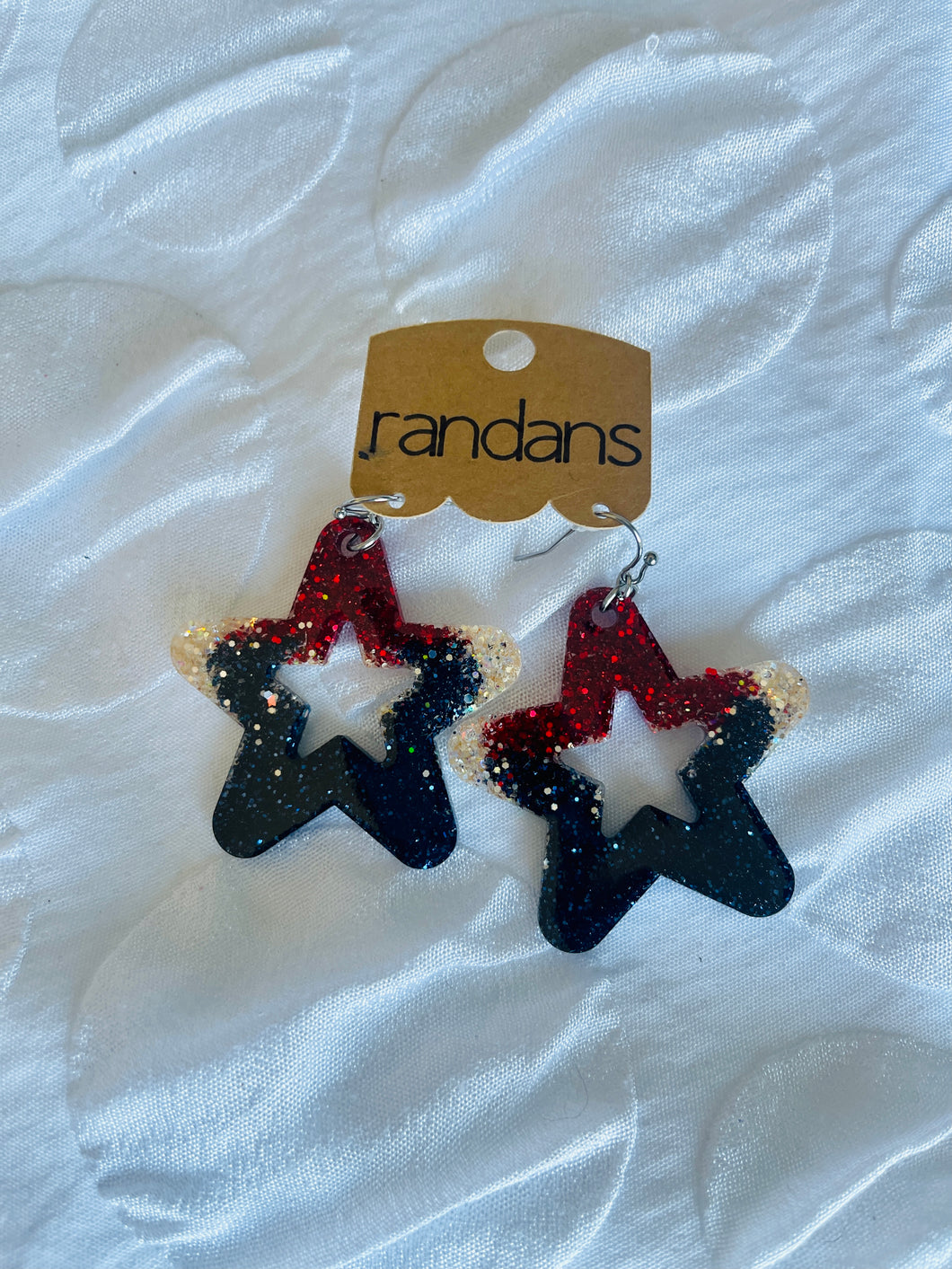 Glitter Star Earrings | Americana