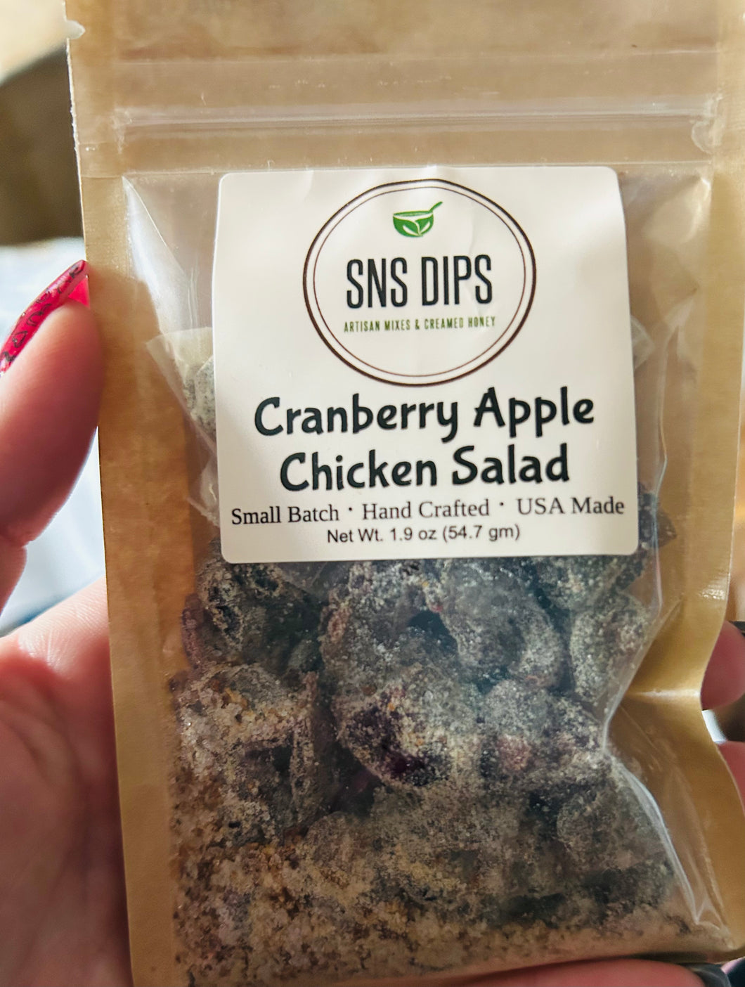 SnS dips- Cranberry Apple Chicken Salad