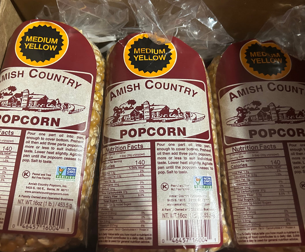 Amish Country 1lb medium yellow popcorn