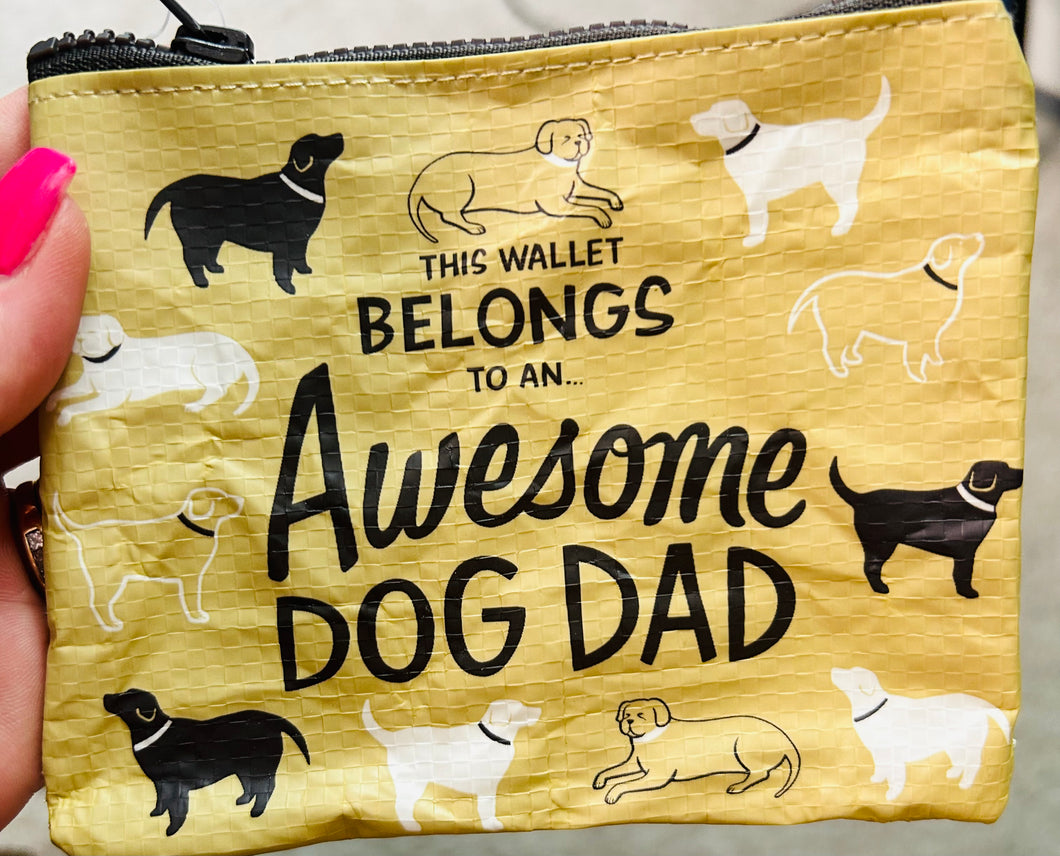 Zipper Wallet- Awesome Dog Dad